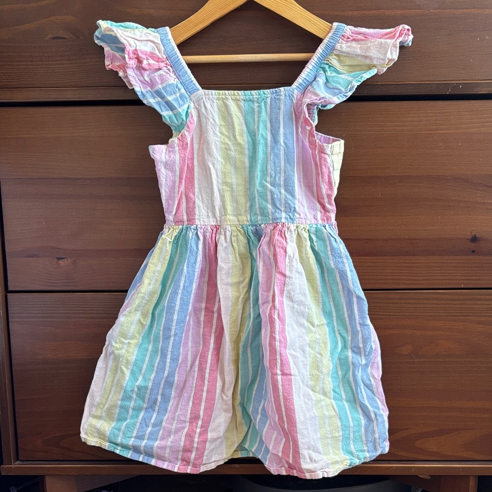 100% cotton Pastel Striped Dress